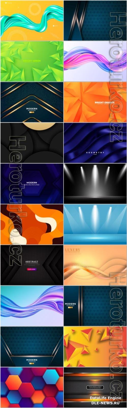 Set abstract vector background