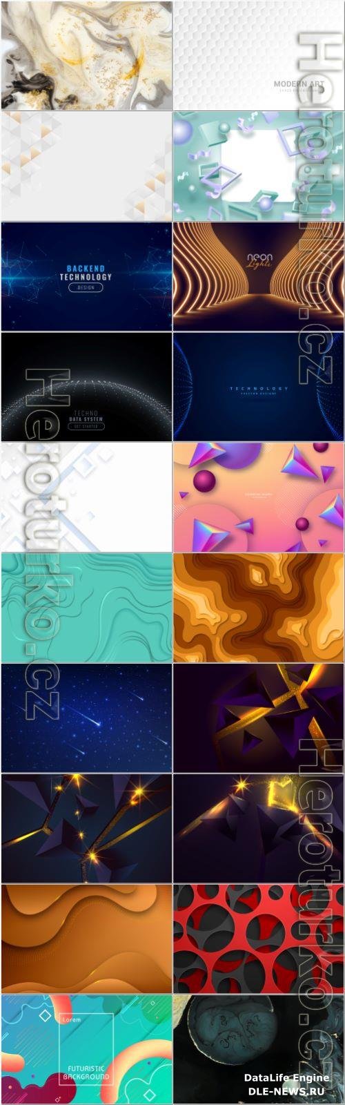 Set abstract vector background design