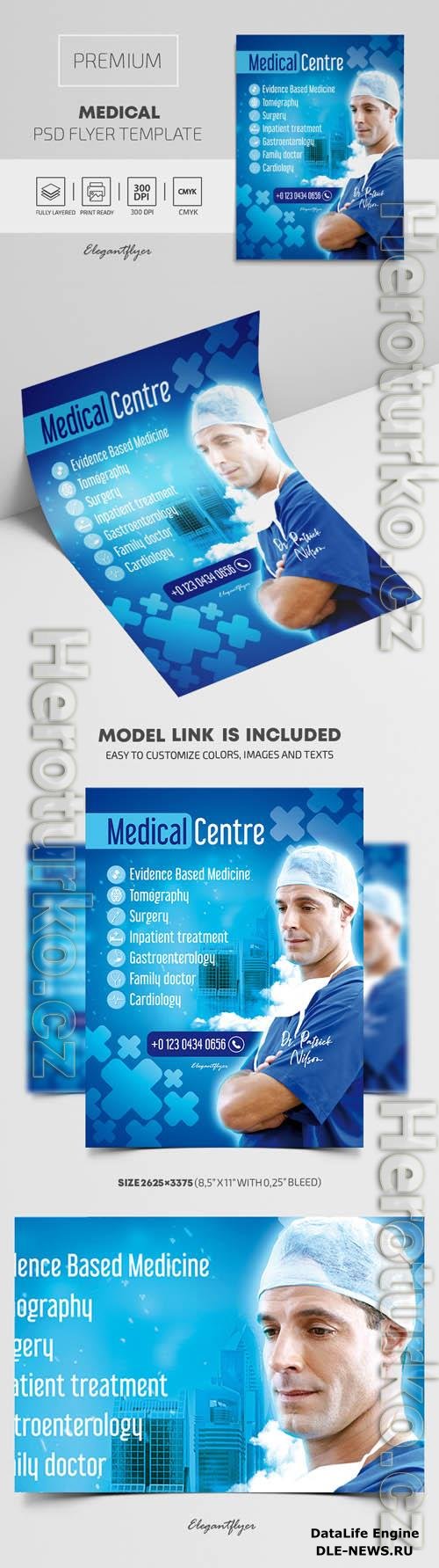 Medical Premium Flyer PSD Template