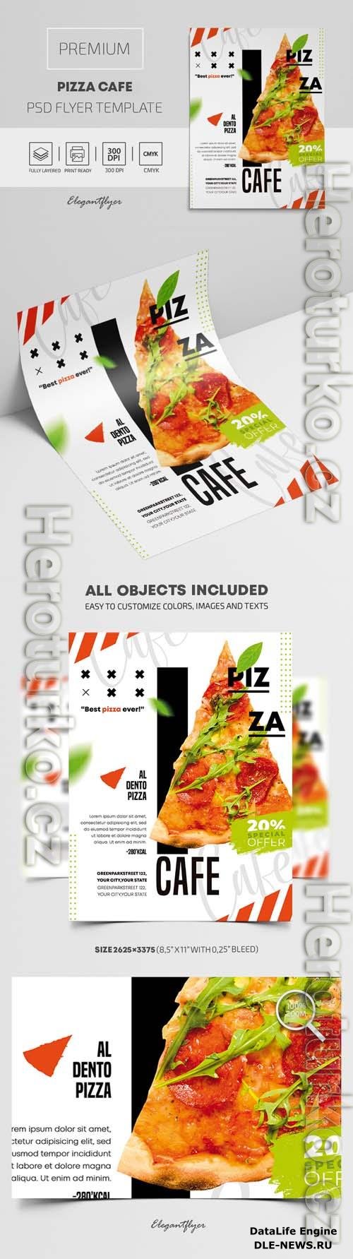 Pizza Cafe  Premium PSD Flyer Template