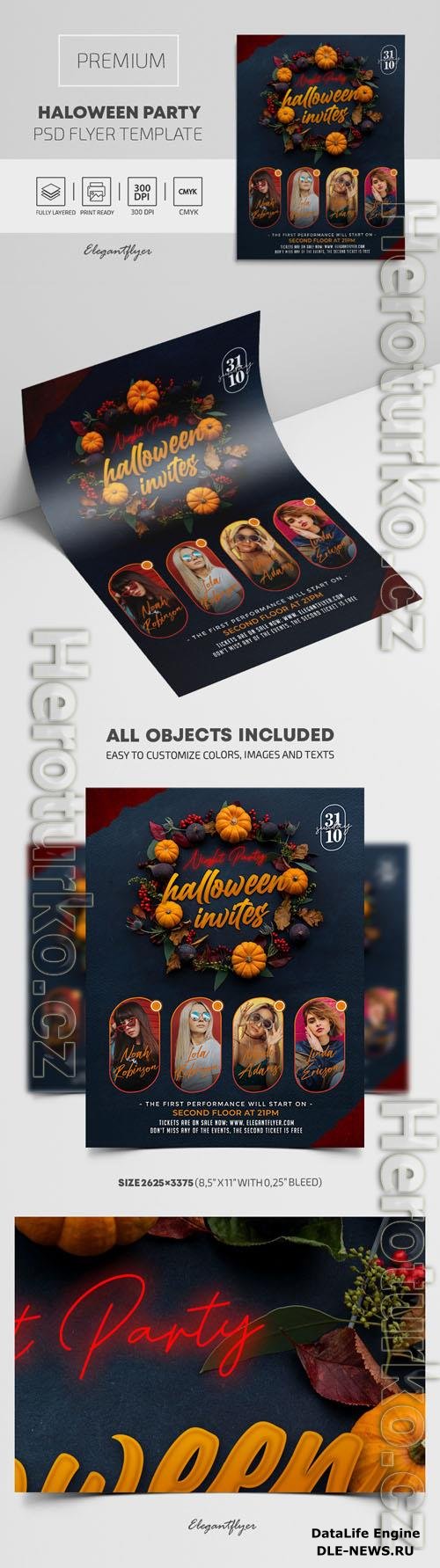 Halloween Party Premium PSD Flyer Template