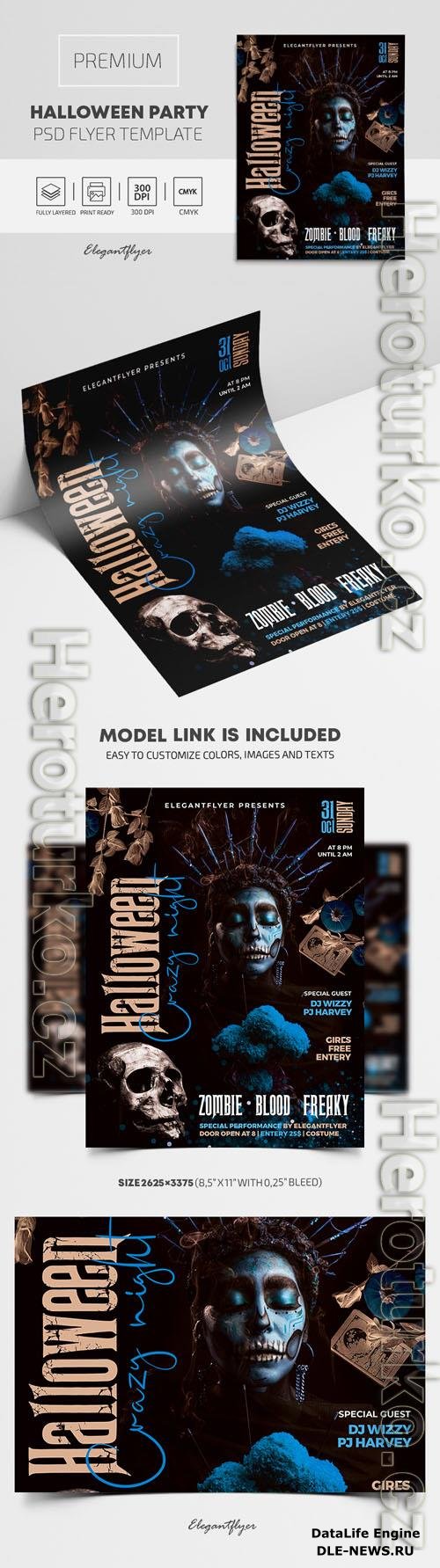 Halloween Party Premium PSD Flyer Template vol 2