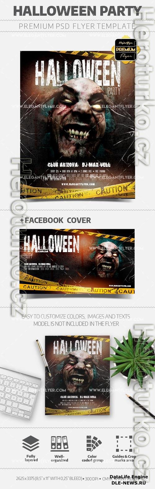 Halloween Party Flyer PSD Template vol 3