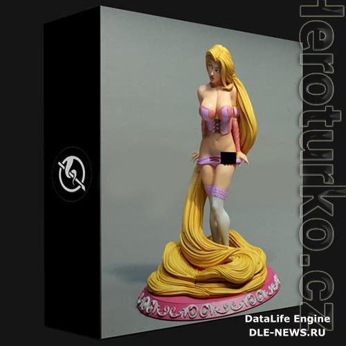 EXCLUSIVE 3D PRINT  RAPUNZEL  3D PRINT MODEL