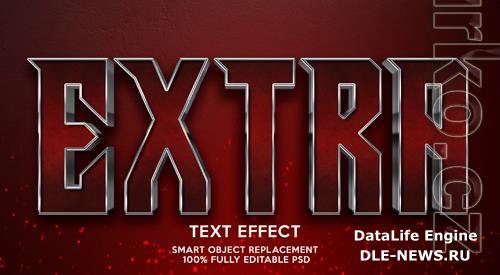 Extra text effect template Premium Psd