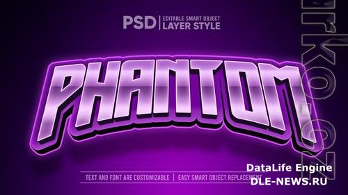 Esport purple phantom text effect