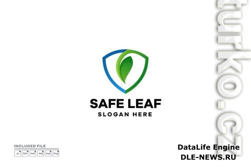 Leaf Privacy Gradient Logo Design