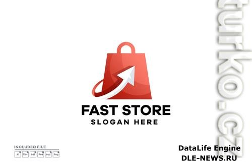 Fast Store Gradient Logo Design