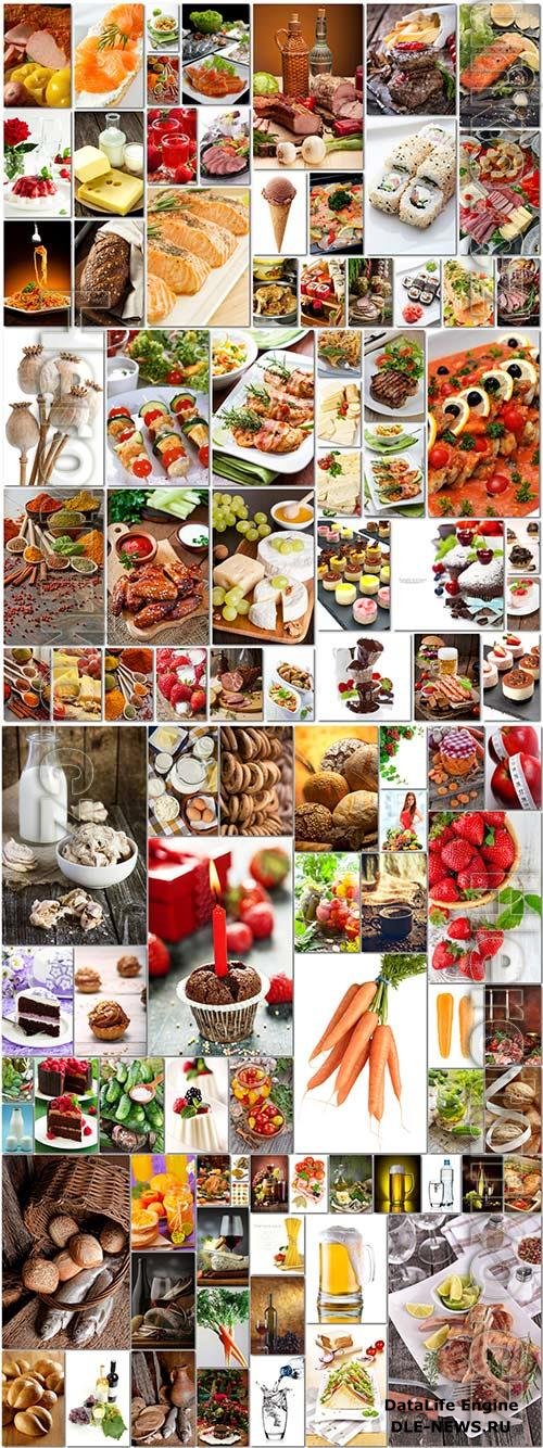 100 Bundle food, meat, vegetables, fruits, fish, stock photo vol 1