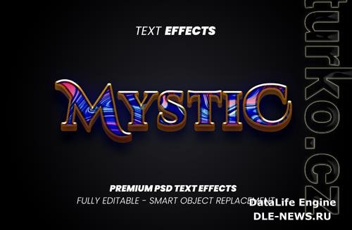 Mystic text style effect premium psd premium psd