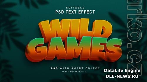 Games Text Effect Psd