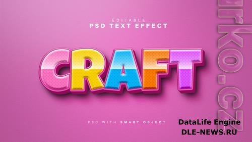 Craft Text Effect Psd