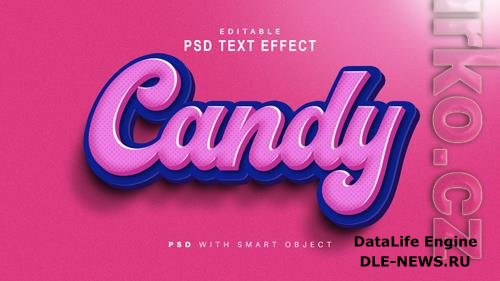 Candy Text Effect Psd