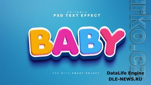 Baby Text Effect Psd