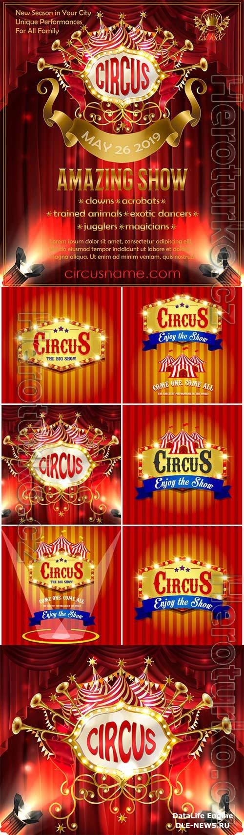 Circus, vector posters