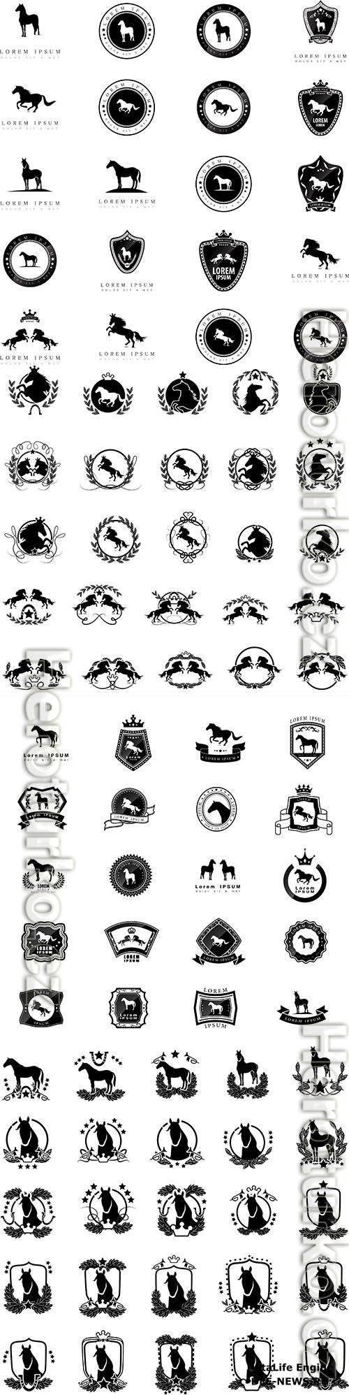 Horses - logos and emblems