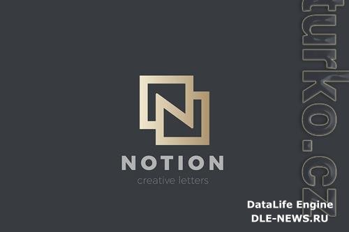 Letter N Logo design Luxury Fashion