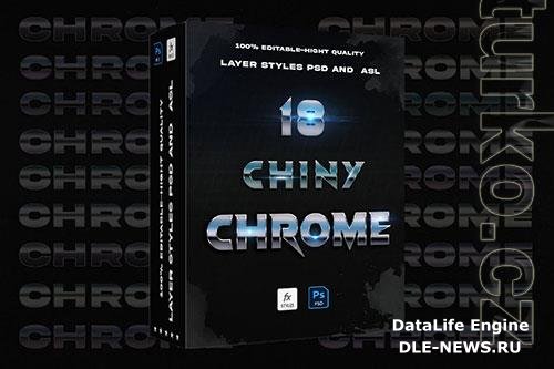 Chrome  chiny layer Styles Photoshop Action