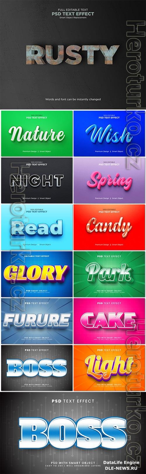 Psd text effect set vol 19