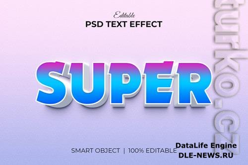 Super editable 3d text effect mockup premium psd