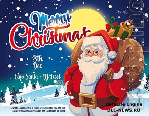 Christmas Party Premium PSD Flyer Template