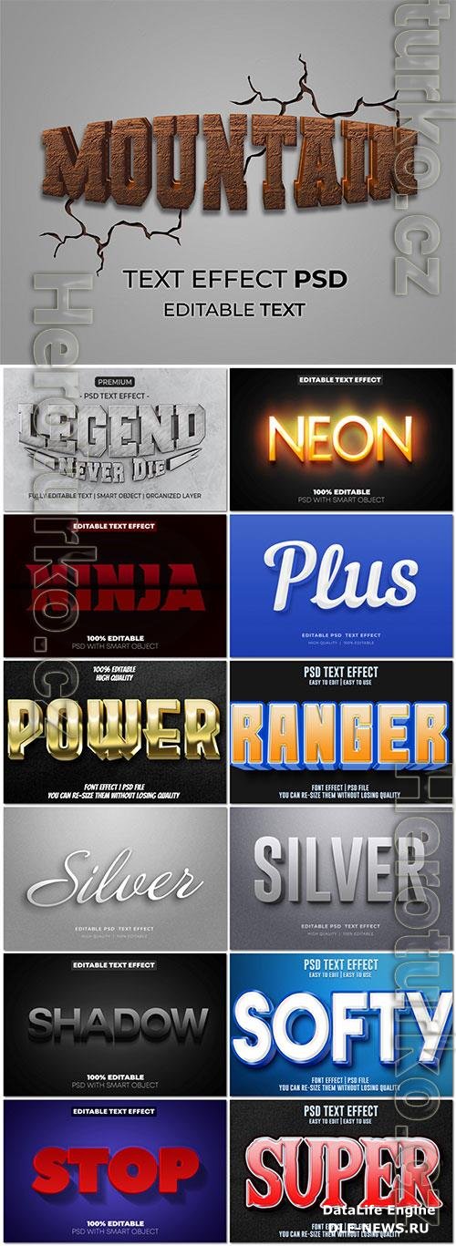 Psd text effect set vol 12