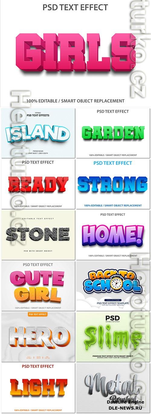 Psd text effect set vol 5