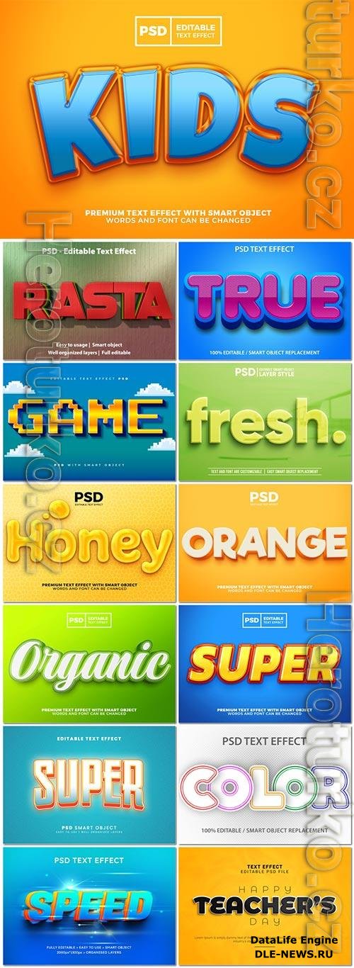 Psd text effect set vol 4