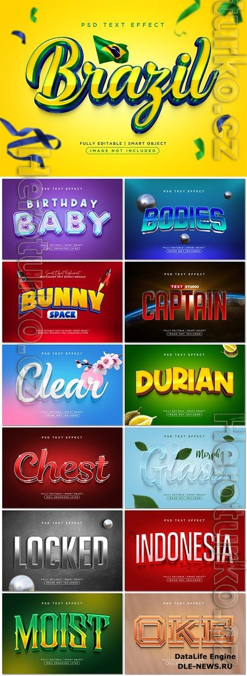 Psd text effect set vol 3