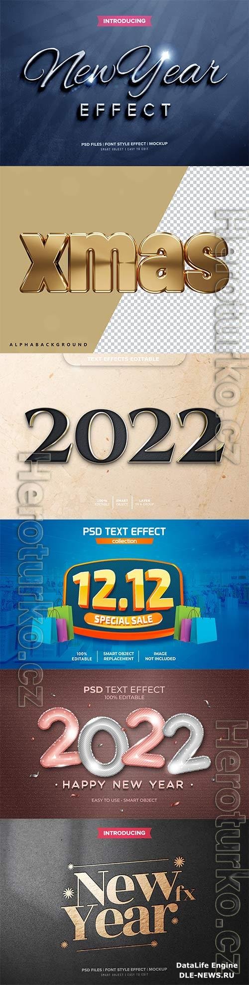 2022 new year 3d rendering isolated psd