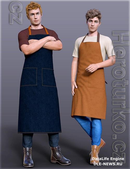 dForce H&C Apron and Casual Outfit for Genesis 8 Male(s)
