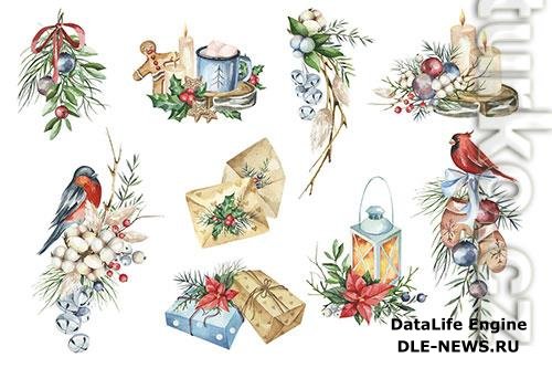 Christmas Compositions Isolated Set