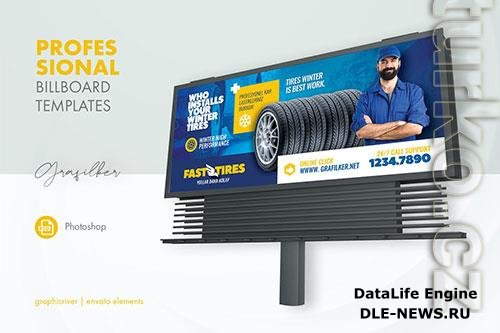 Auto Tires Billboard Templates