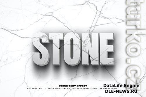 Stone text effect