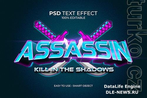 Esport Assassin Logo Text Effect