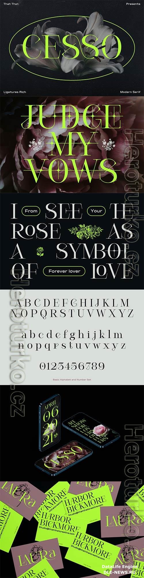 Cesso Ligature Display Serif