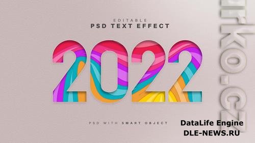 2022 paper style text effect psd