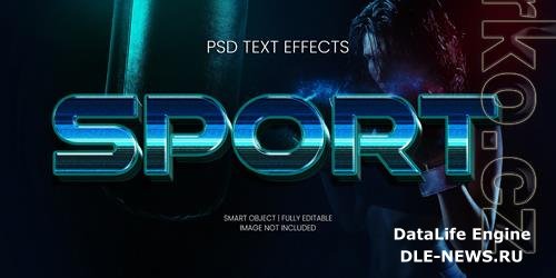 Sport text effect psd