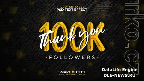 100k text effect psd