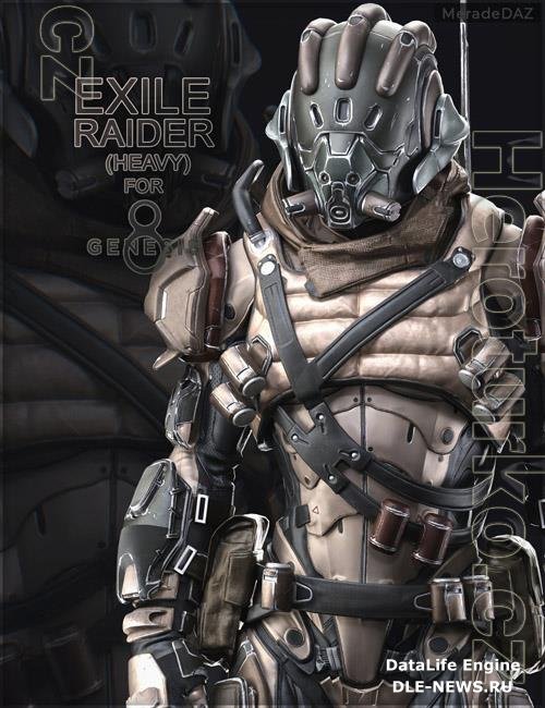 Exile Raider  Heavy  For Genesis 8 and 8 1 Male
