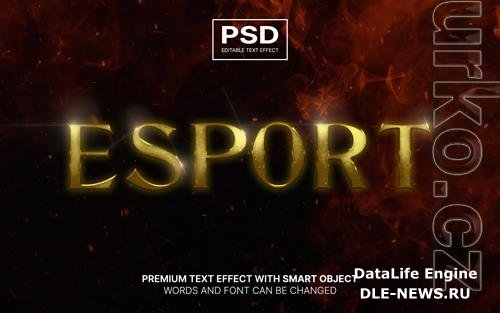 Esport editable text effect psd