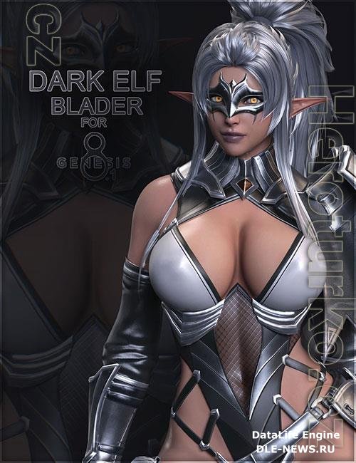 Dark Elf Blader for Genesis 8 and 8.1 Female