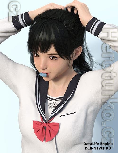 Rikka Character and Rikka Hair for Genesis 8 and 8.1 Females