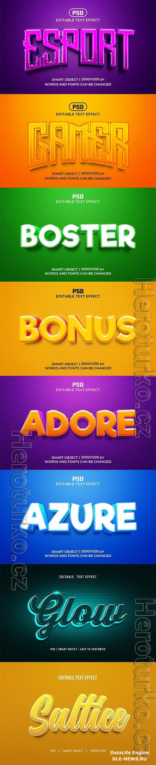 Psd text effect set vol 222