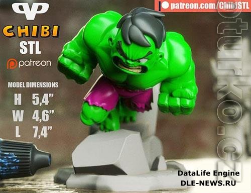 3DXM - Hulk Chibi (Marvel)