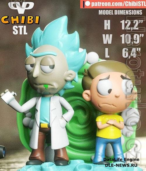 3DXM - Rick And Morty Chibi