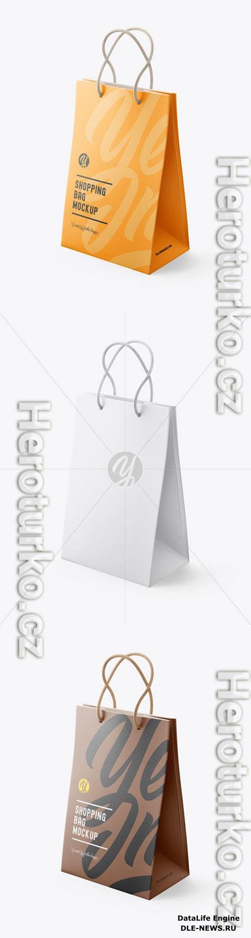 Luxury Leather Shopping Bag With Handles mockup 72210