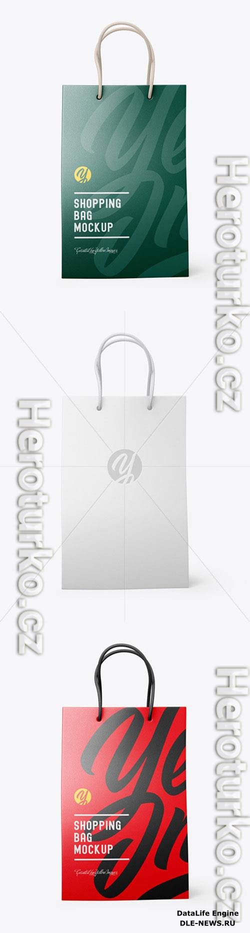 Leather Shopping Bag With Handles mockup 72478