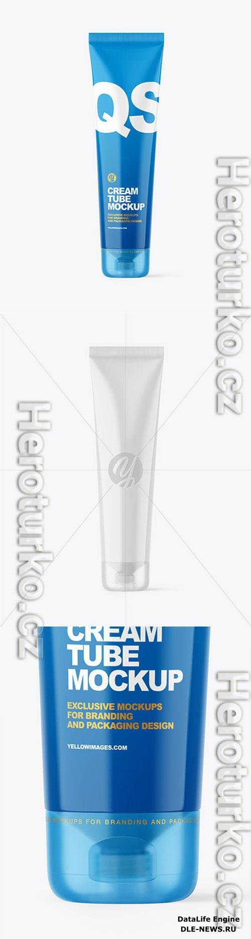 Glossy Cosmetic Tube Mockup 72665