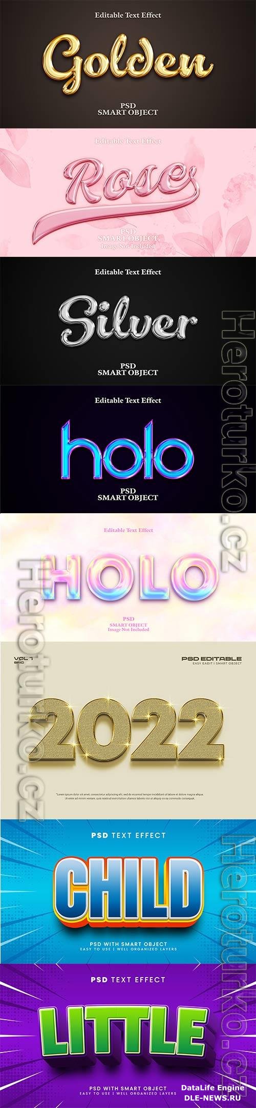 Psd text effect set vol 100